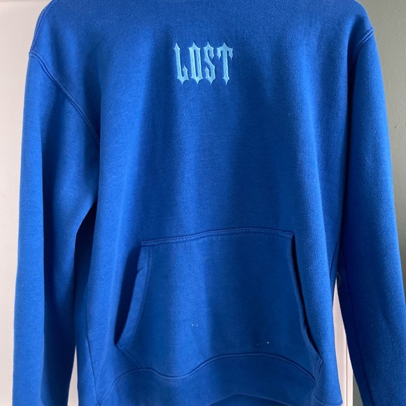 Unique Blue Hoodie - Picture 3 of 4